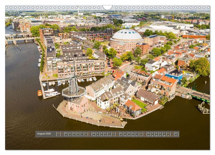 Produktbild: Nordholland von oben (Wandkalender 2026 DIN A3 quer), CALVENDO Monatskalender
