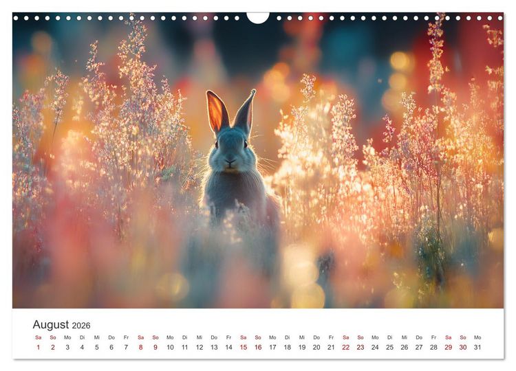 Produktbild: Fantastisch, flauschig, frech! - Ein Kaninchenkalender (Wandkalender 2026 DIN A3 quer), CALVENDO Monatskalender