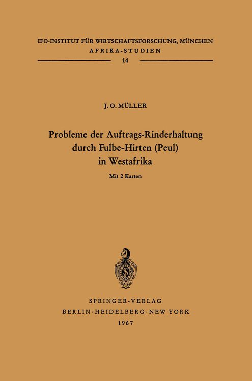Produktbild: Probleme der Auftrags-Rinderhaltung durch Fulbe-Hirten (Peul) in Westafrika