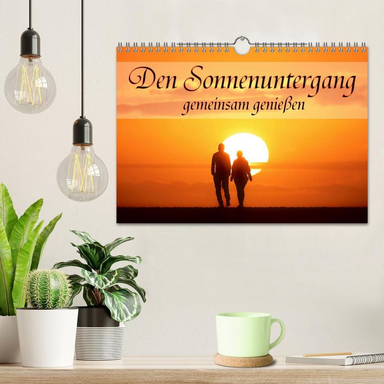 Produktbild: Den Sonnenuntergang gemeinsam genie&szlig;en (Wandkalender 2026 DIN A4 quer), CALVENDO Monatskalender