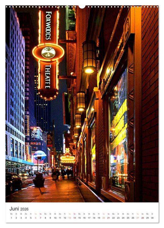 Produktbild: New York - sehenswertes Manhattan bei Tag und Nacht (hochwertiger Premium Wandkalender 2026 DIN A2 hoch), Kunstdruck in Hochglanz