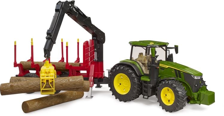 Bild vom Artikel Bruder - John Deere 7R 350 mit Rückeanhänger und 4 Baumstämmen vom Autor 