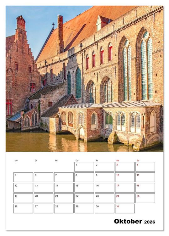 Produktbild: Br&uuml;gge - Reiseplaner (Tischkalender 2026 DIN A5 hoch), CALVENDO Monatskalender