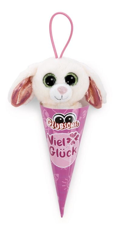Produktbild: NICI - Schl&uuml;sselanh&auml;nger GLUBSCHIS Hase Chibbia 9cm mit Loop in Schult&uuml;te
