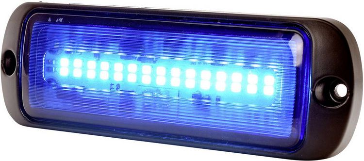 Produktbild: WAS Frontblitzer / Stra&szlig;enr&auml;umer W218 1471 12 V/DC, 24 V/DC &uuml;ber Bordnetz Aufbau, Schraubmontage Blau