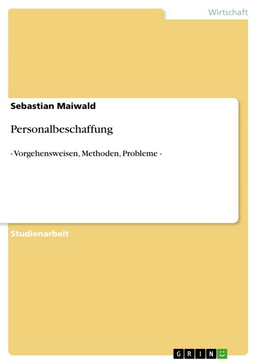 Produktbild: Personalbeschaffung