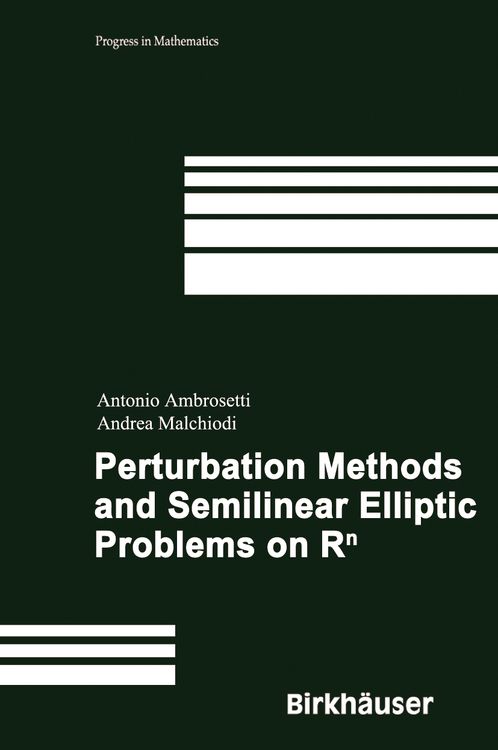 Produktbild: Perturbation Methods and Semilinear Elliptic Problems on R^n