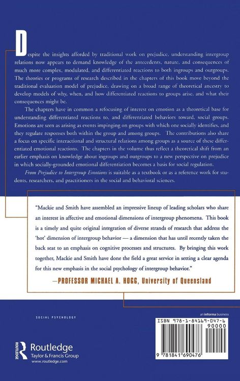 Produktbild: From Prejudice to Intergroup Emotions