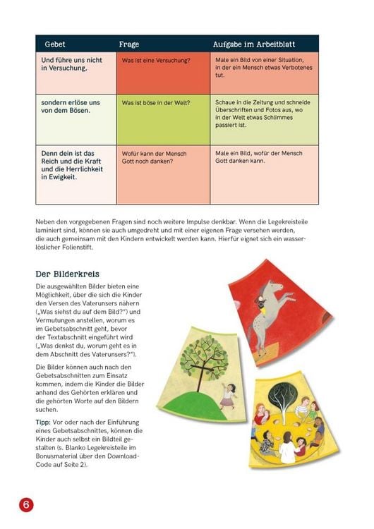 Produktbild: Vater unser. Ein Legekreis f&uuml;r den Religionsunterricht in 12 Bildern