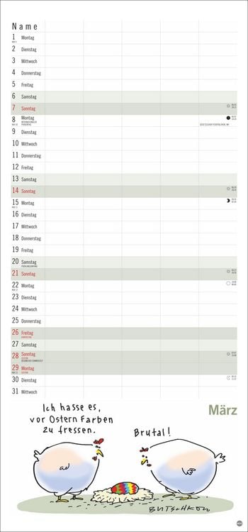 Produktbild: Peter Butschkow: Familienplaner 2027