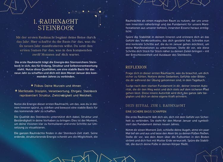 Produktbild: Kartenset: 12 N&auml;chte, 12 Zeichen | Rauhn&auml;chte und Astrologie bewusst erleben &ndash; mit Ritualen, Affirmationen und Videomeditationen