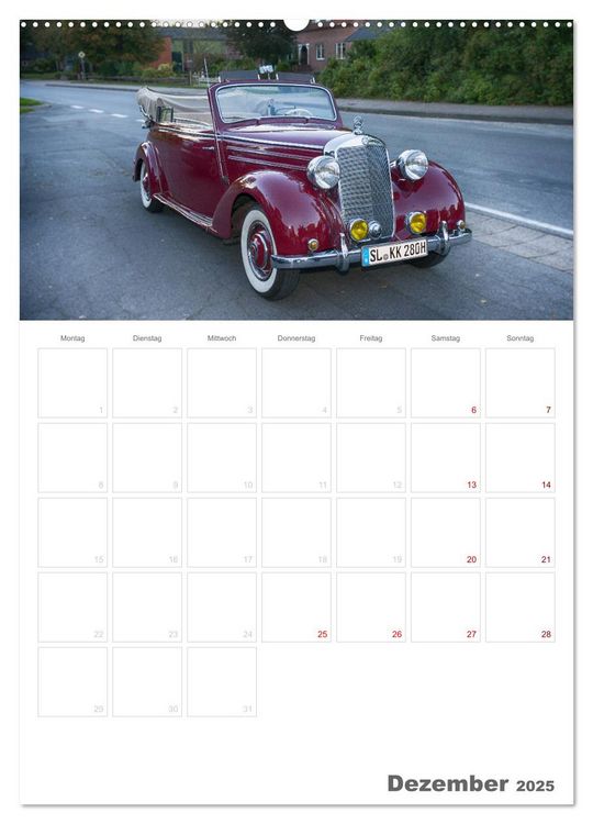 Produktbild: Mercedes Benz 170 SCB (hochwertiger Premium Wandkalender 2025 DIN A2 hoch), Kunstdruck in Hochglanz