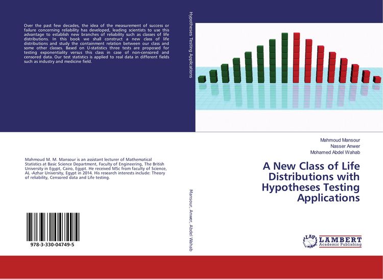 Produktbild: A New Class of Life Distributions with Hypotheses Testing Applications