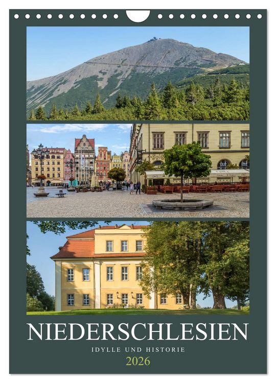 Produktbild: NIEDERSCHLESIEN Idylle und Historie (Wandkalender 2026 DIN A4 hoch), CALVENDO Monatskalender