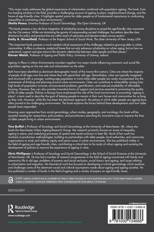 Produktbild: Ageing in Place in Urban Environments