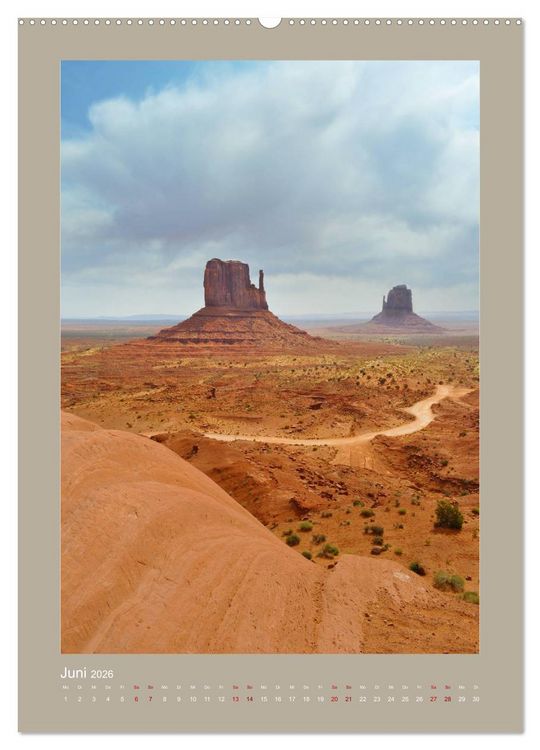 Produktbild: Erlebe mit mir das Monument Valley (hochwertiger Premium Wandkalender 2026 DIN A2 hoch), Kunstdruck in Hochglanz