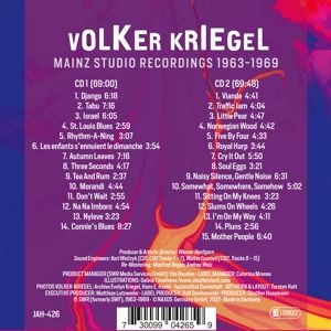 Produktbild: Volker Kriegel-Mainz Studio Recordings