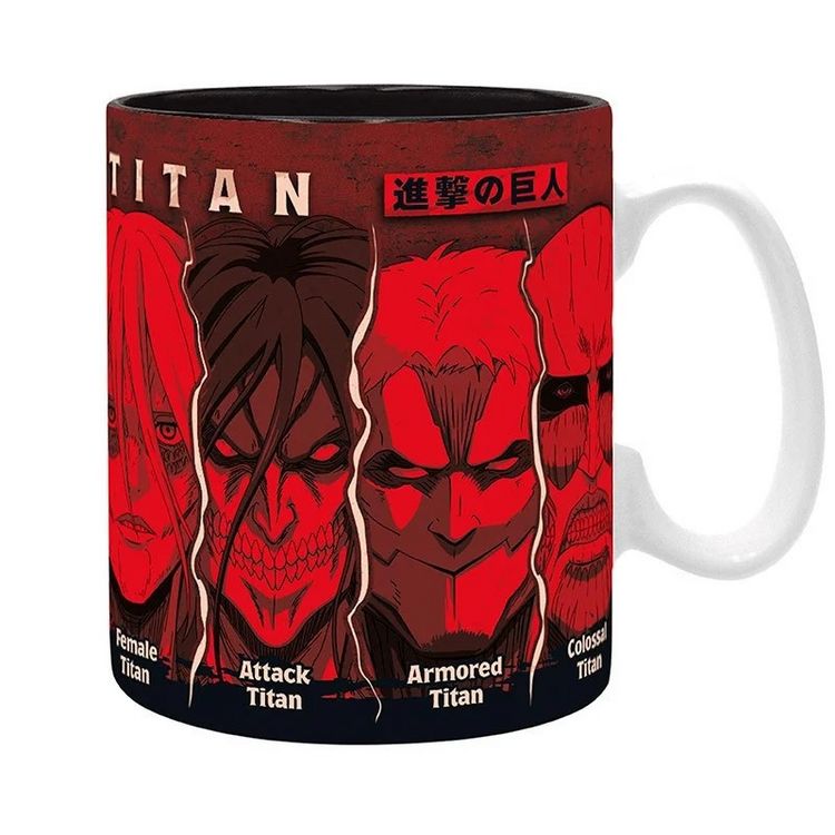 Produktbild: ATTACK ON TITAN - Mug - 460 ml - All Titans - subli - box