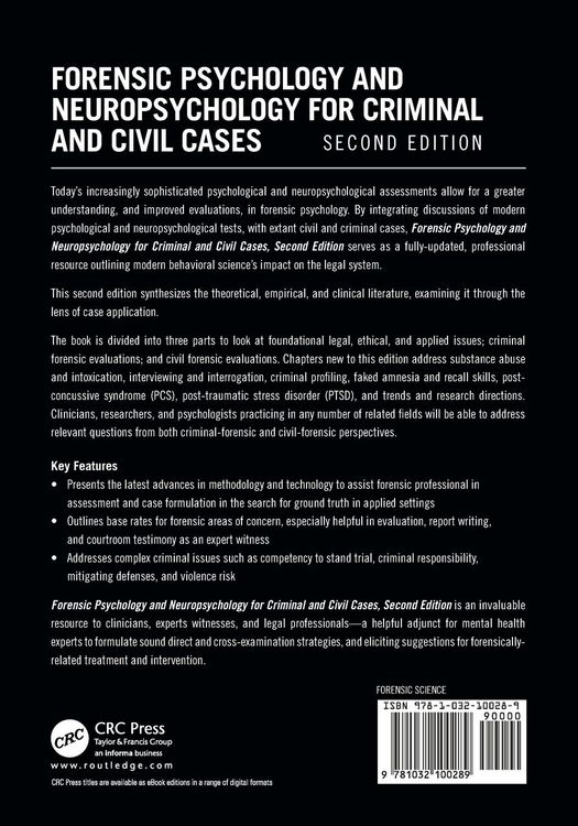 Produktbild: Forensic Psychology and Neuropsychology for Criminal and Civil Cases