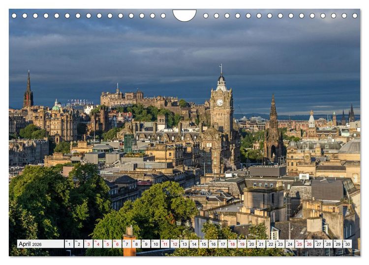 Produktbild: Wundersch&ouml;nes Edinburgh (Wandkalender 2026 DIN A4 quer), CALVENDO Monatskalender