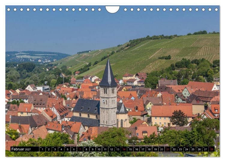 Produktbild: Weinlagen in Franken (Wandkalender 2027 DIN A4 quer), CALVENDO Monatskalender