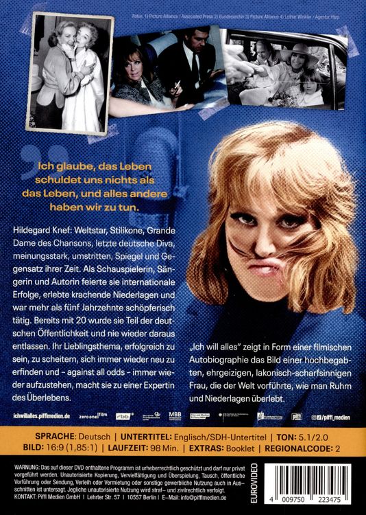 Produktbild: Ich will alles. Hildegard Knef