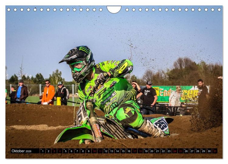 Produktbild: Motocross Racing 2026 (Wandkalender 2026 DIN A4 quer), CALVENDO Monatskalender