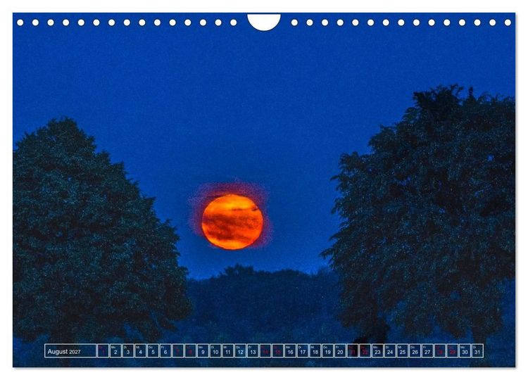 Produktbild: Faszination Mond - der etwas andere Mondkalender (Wandkalender 2027 DIN A4 quer), CALVENDO Monatskalender