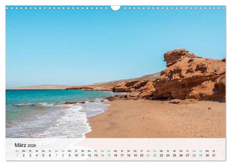 Produktbild: Kreta - Die sch&ouml;nsten Str&auml;nde (Wandkalender 2026 DIN A3 quer), CALVENDO Monatskalender