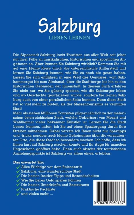 Produktbild: Salzburg lieben lernen: Der perfekte Reisef&uuml;hrer f&uuml;r einen unvergesslichen Aufenthalt in Salzburg inkl. Insider-Tipps, Tipps zum Geldsparen und Packliste