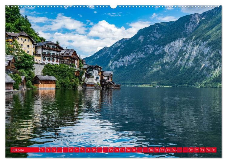 Produktbild: Hallstatt Impressionen (hochwertiger Premium Wandkalender 2026 DIN A2 quer), Kunstdruck in Hochglanz