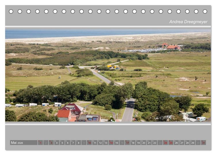 Produktbild: Norderney-Panorama (Tischkalender 2026 DIN A5 quer), CALVENDO Monatskalender