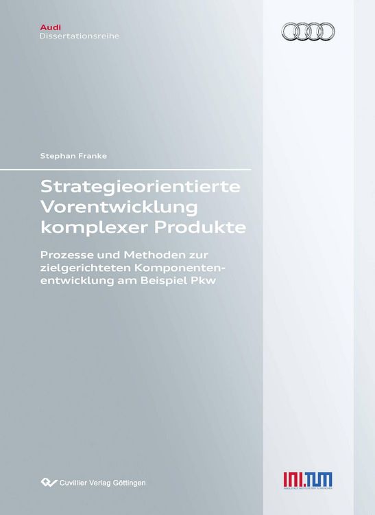 Produktbild: Strategieorientierte Vorentwicklung komplexer Produkte