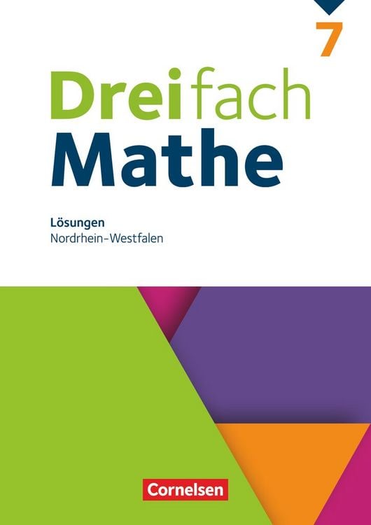 Produktbild: Dreifach Mathe 7. Schuljahr. Nordrhein-Westfalen - L&ouml;sungen zum Sch&uuml;lerbuch