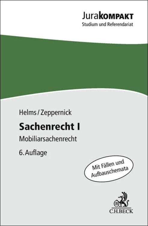 Bild vom Artikel Sachenrecht I vom Autor Tobias Helms