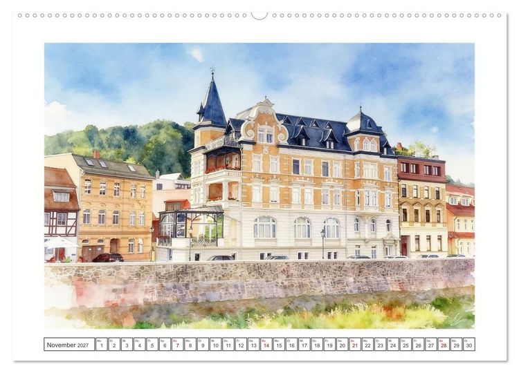 Produktbild: Historische Altst&auml;dte in Th&uuml;ringen (hochwertiger Premium Wandkalender 2027 DIN A2 quer), Kunstdruck in Hochglanz