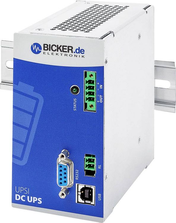 Produktbild: Bicker Elektronik UPSI-2406DP1 UPSI-2406DP1 Industrielle USV-Anlage (DIN Rail)