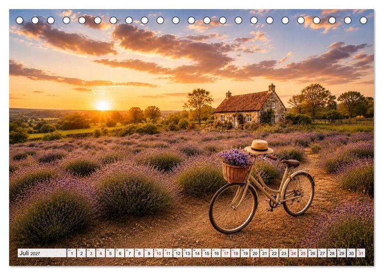Produktbild: Landhauspoesie im Cottage-Stil (Tischkalender 2027 DIN A5 quer), CALVENDO Monatskalender