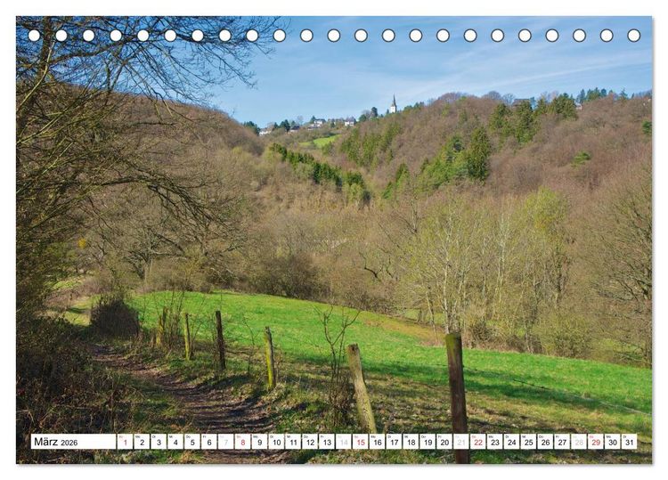 Produktbild: Traumhafte Wege durch die Eifel (Tischkalender 2026 DIN A5 quer), CALVENDO Monatskalender