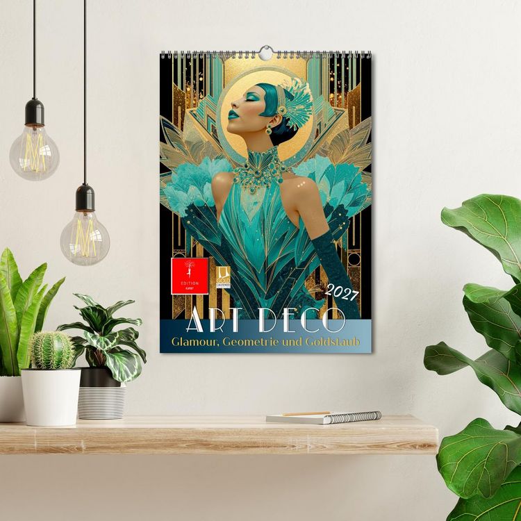 Produktbild: Art Deco - Glamour, Geometrie und Goldstaub (Wandkalender 2027 DIN A3 hoch), CALVENDO Monatskalender