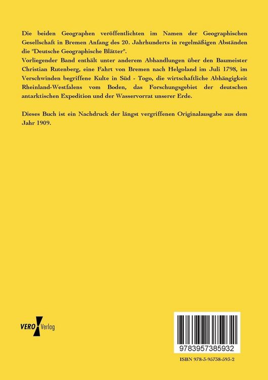 Produktbild: Deutsche Geographische Bl&auml;tter