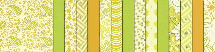 Produktbild: URSUS Spezialpapiere Indian Colours, green, 13,7 x 13,7 cm, 10 Blatt