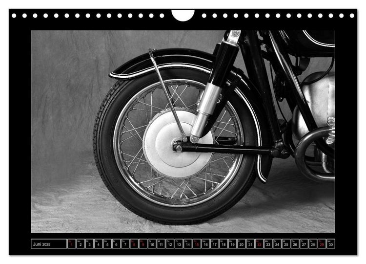 Produktbild: BMW R69S in schwarzweiss (Wandkalender 2025 DIN A4 quer), CALVENDO Monatskalender