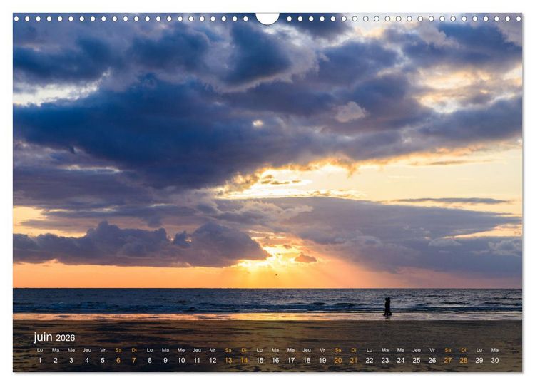 Produktbild: Baie de Somme Couchers de soleil (Calendrier mural 2026 DIN A3 vertical), CALVENDO calendrier mensuel