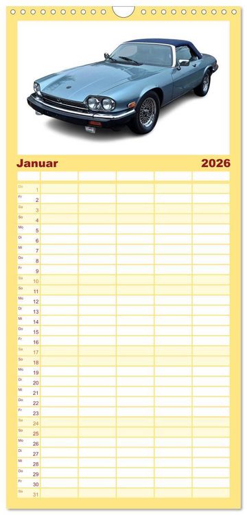 Produktbild: Familienplaner 2026 - Mein Autokalender mit 5 Spalten (Wandkalender, 21 x 45 cm) CALVENDO