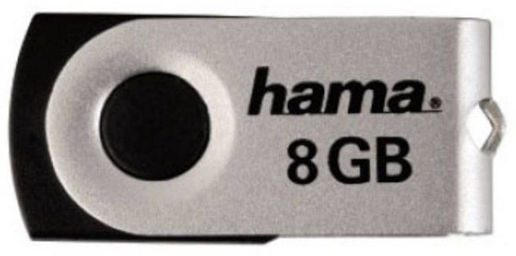 Produktbild: Hama Rotate USB-Stick 8 GB Schwarz 90891 USB 2.0