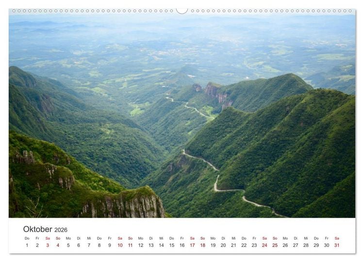Produktbild: Brasilien - Eine beeindruckendes Land in S&uuml;damerika. (Wandkalender 2026 DIN A2 quer), CALVENDO Monatskalender