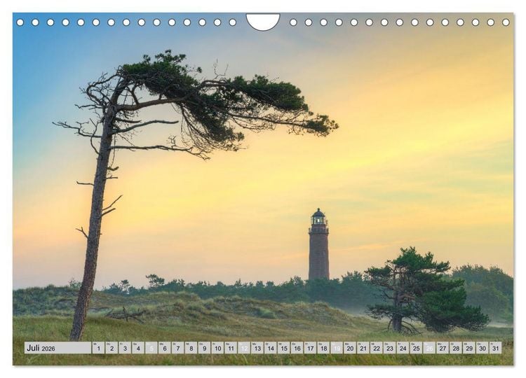 Produktbild: Wundersch&ouml;ne Ostsee - Traumhafte Stimmungen entlang der K&uuml;ste (Wandkalender 2026 DIN A4 quer), CALVENDO Monatskalender