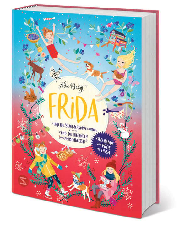 Produktbild: Frida Doppelband (Enth&auml;lt die B&auml;nde 1: Frida und die Blaubeersuppe und Band 2: Frida und die fliegenden Zimtschnecken)