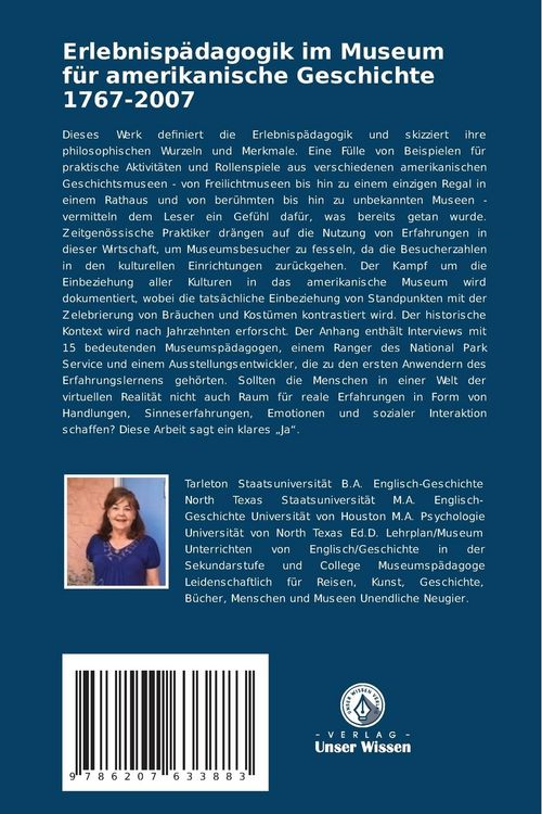 Produktbild: Erlebnisp&auml;dagogik im Museum f&uuml;r amerikanische Geschichte 1767-2007